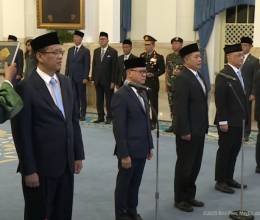 Presiden Prabowo Lantik Empat Menteri dan Satu Wamen Baru, Purbaya Yudi Sadewa Jabat Menteri Keuangan
